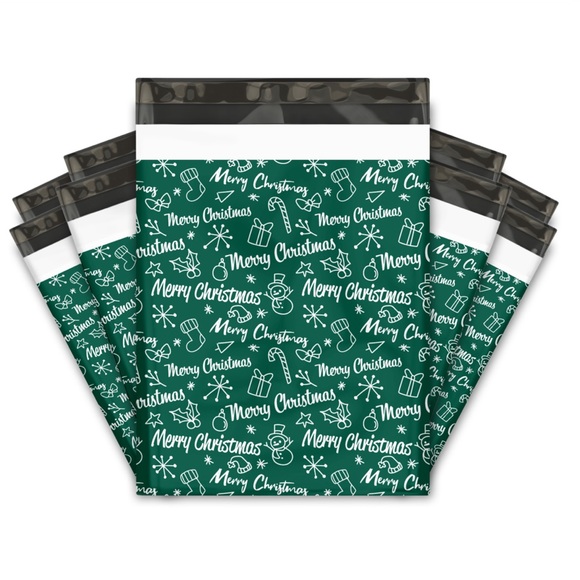 50 10X13 Merry Christmas Poly Mailers CLEARANCE - Picture 5 of 6
